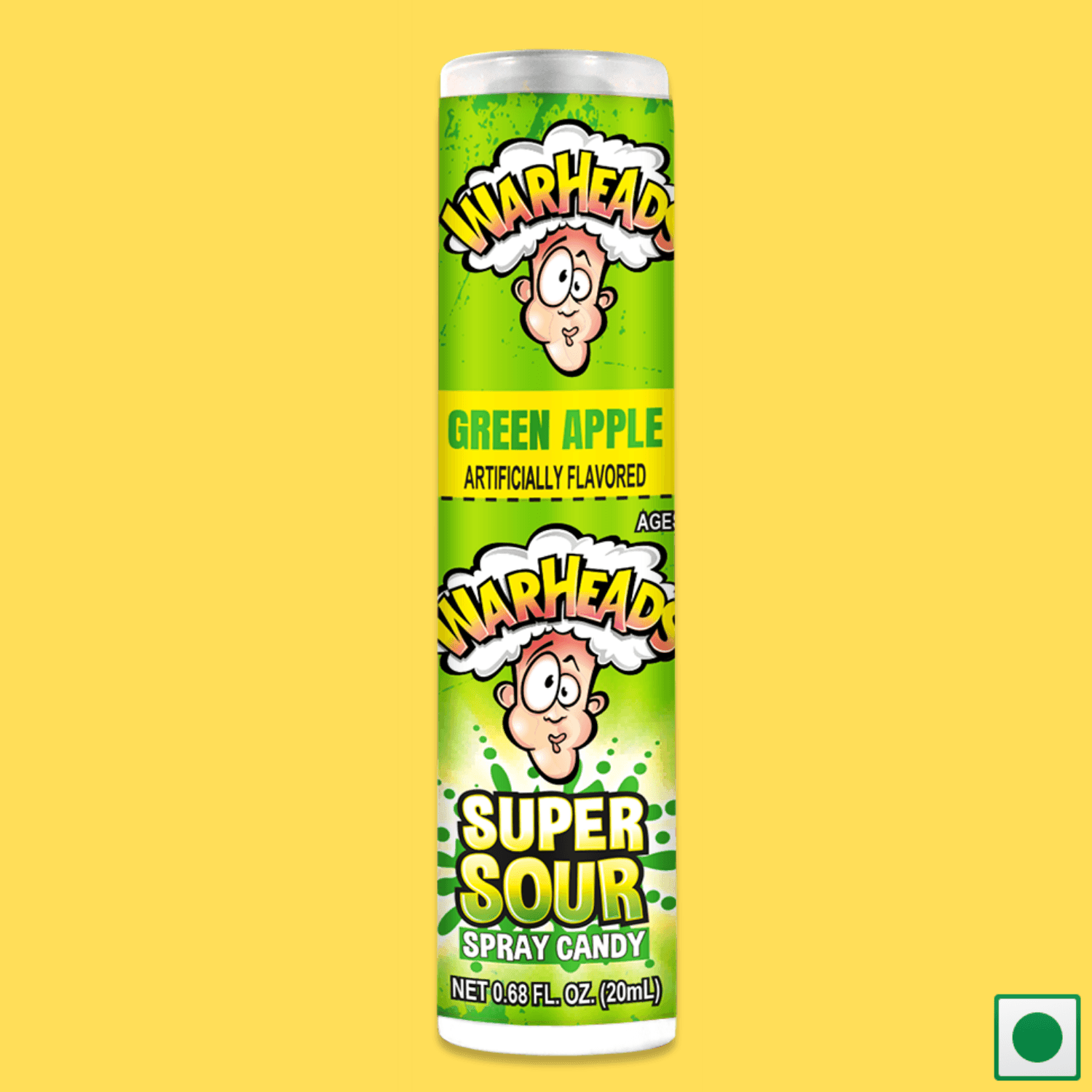 Warheads Sour Spray Green Apple Flavor, 20ML (Imported) - Super 7 Mart