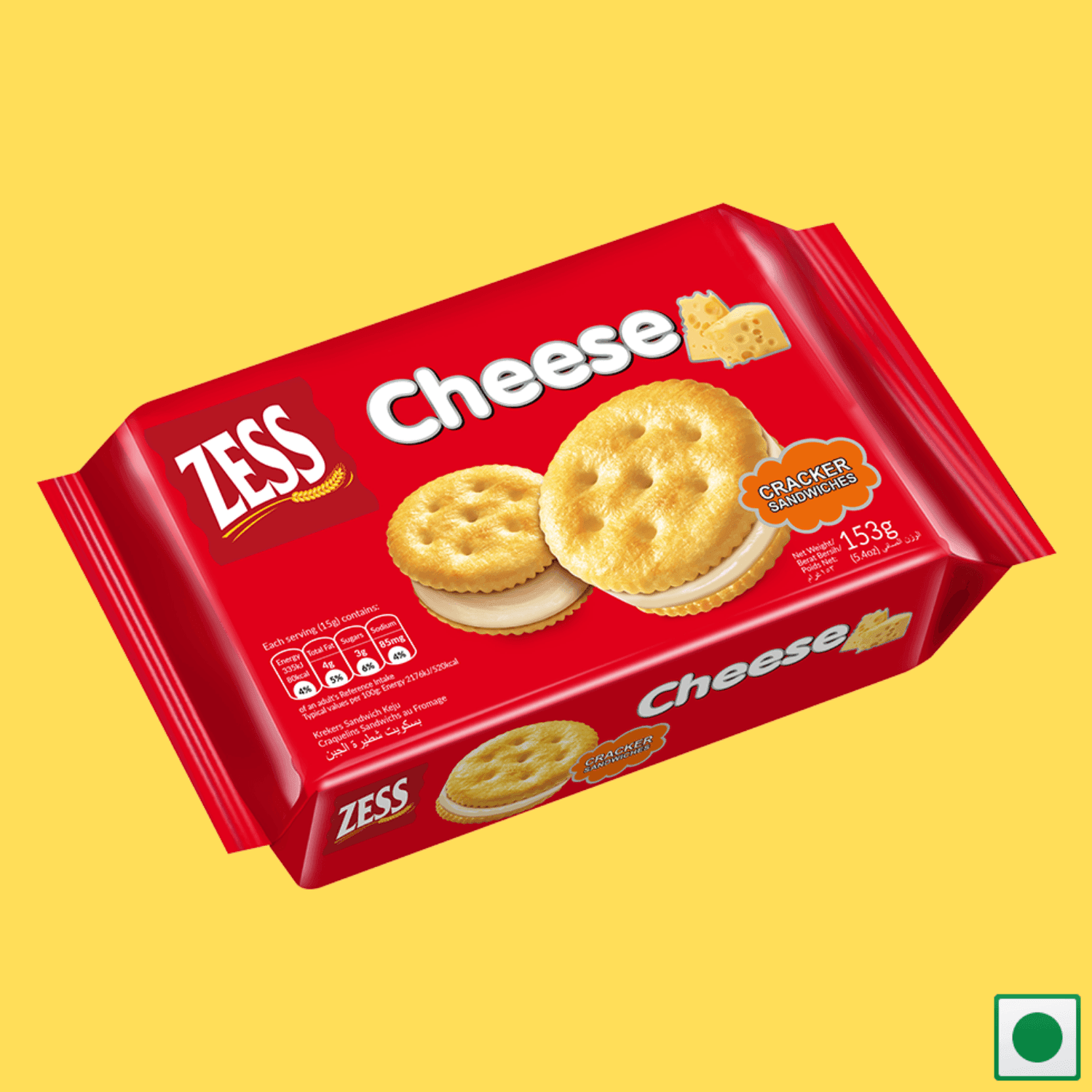 Zess Cracker Sandwiches Cheese, 153g (Imported) - Super 7 Mart