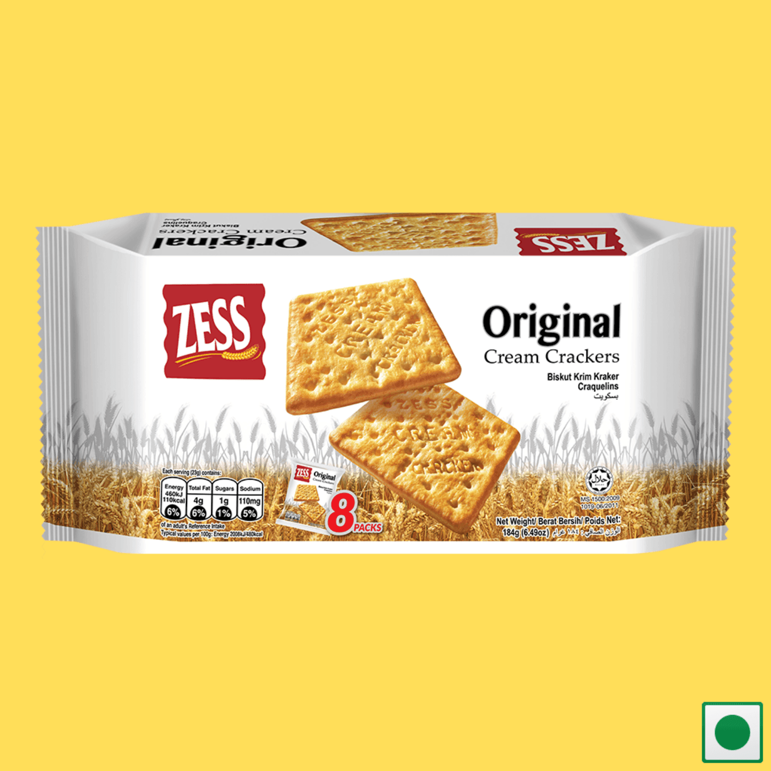 Zess Original Cream Crackers, 184g (Imported) - Super 7 Mart